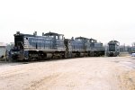 Apalachicola Northern SW1500's #713, #716, # 714 and SW9 #711.